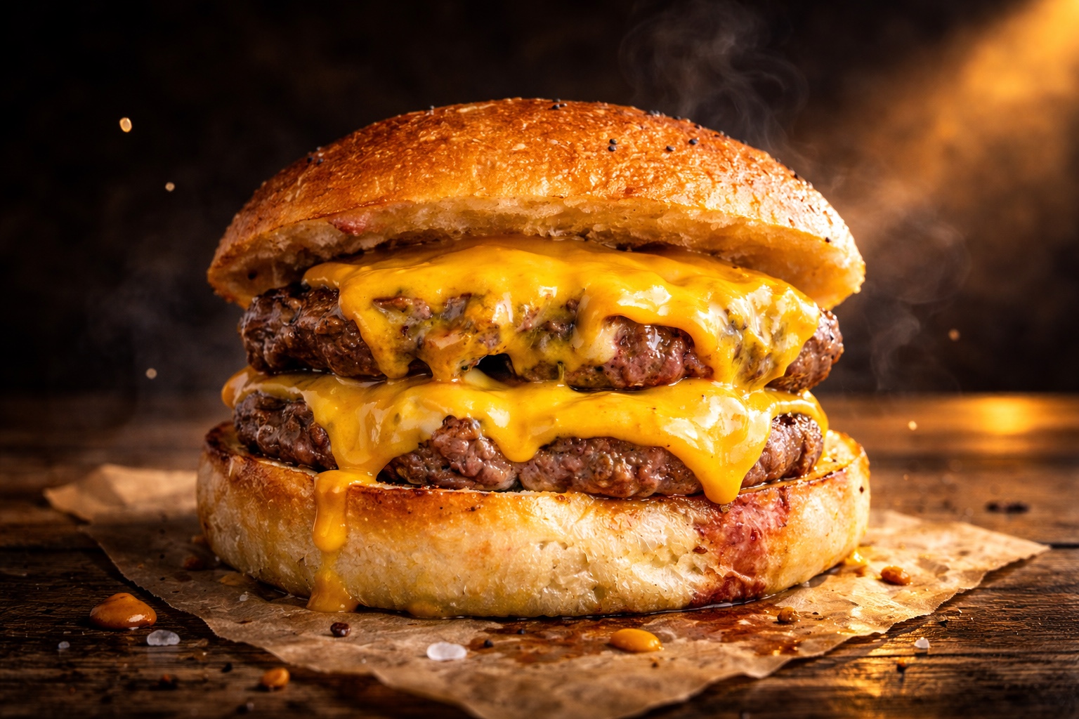 Burger Uncle Breizh au fromage fondant
